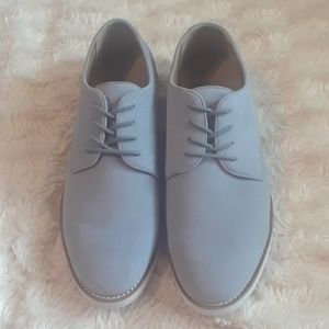 Club Room Grey Faux Suede Derby